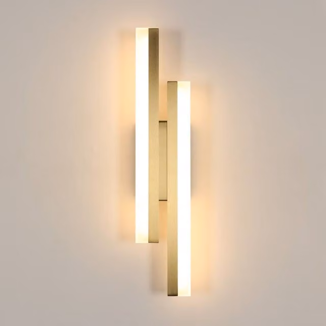 COMELY Modern LED Indoor Wall Light in Gold/Brass, 16W, 40 cm – 1