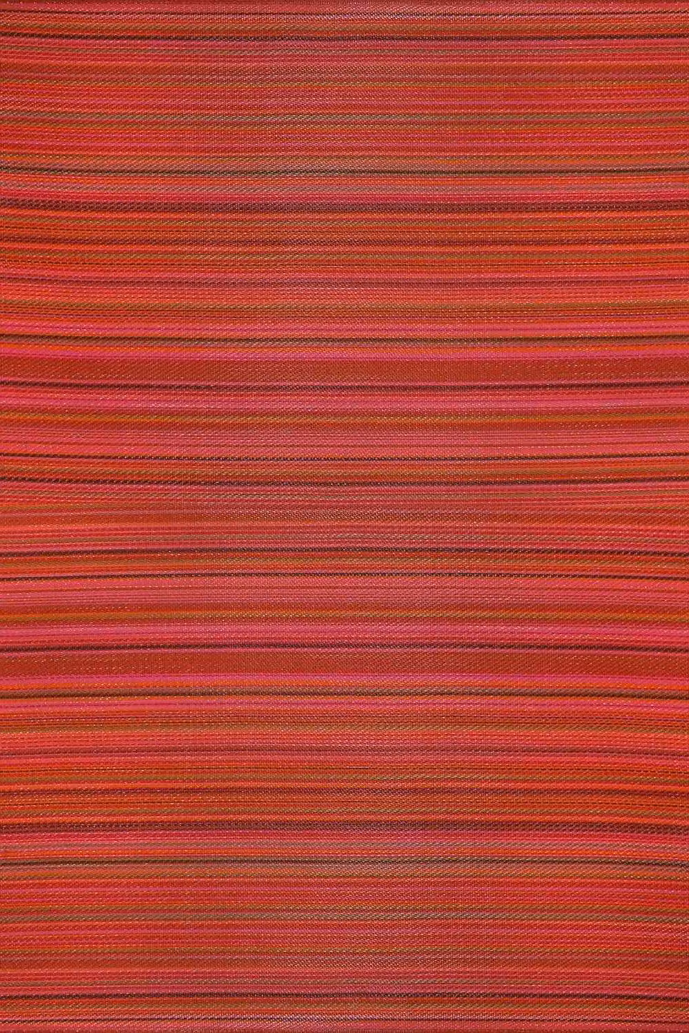 THE RUGS Reversible Weatherproof Striped Rainbow Outdoor Garden Patio Rug in Terracotta, W/D/H: 180 x 270 cm – 2