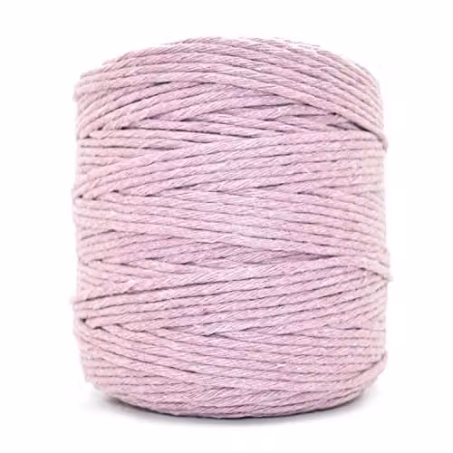 SolaDirect Premium Lavender Macrame Cord, 100 m of 5 mm Thick Natural Cotton Thread Yarn for DIY Crafts and Home Decoration, Purple – 1