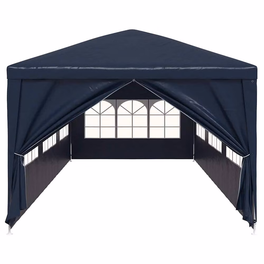 Berkfield Home Party Tent in Blue, W: 9 m, D: 3 m, H: 2.55 m – 4