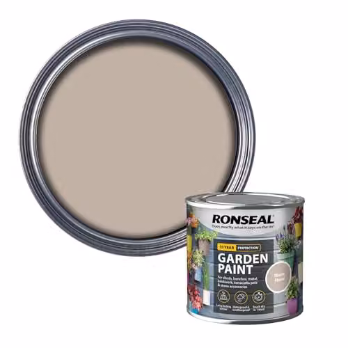Ronseal Weatherproof Metal Paint, Beige, 250 ml – 1