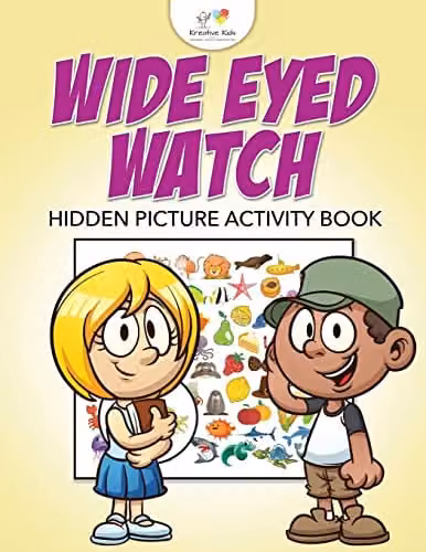 Kreative Kids Wide Eyed Watch Hidden Picture Activity Book, Multicolour