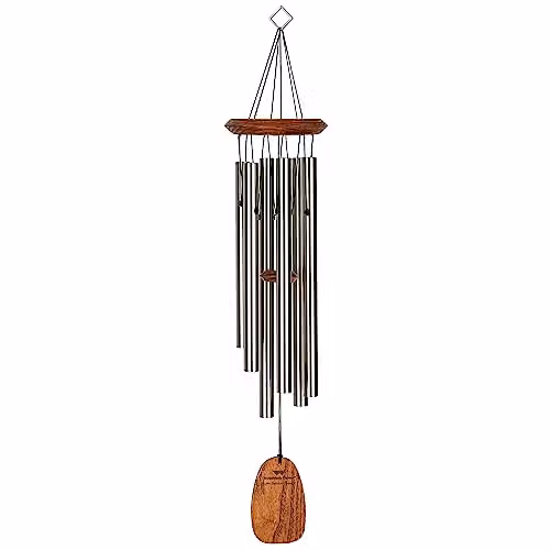 Woodstock Chimes Happy Birthday Silver Wind Chime – 1