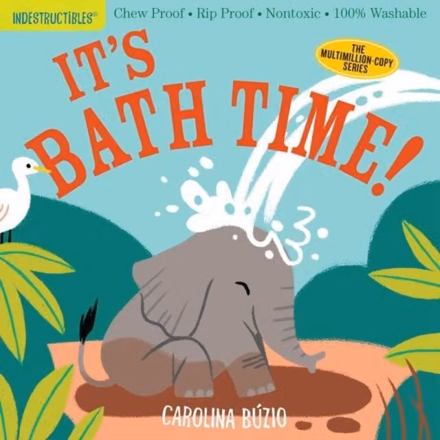 Amy Pixton Indestructibles: It's Bath Time Multicolour Paperback Book