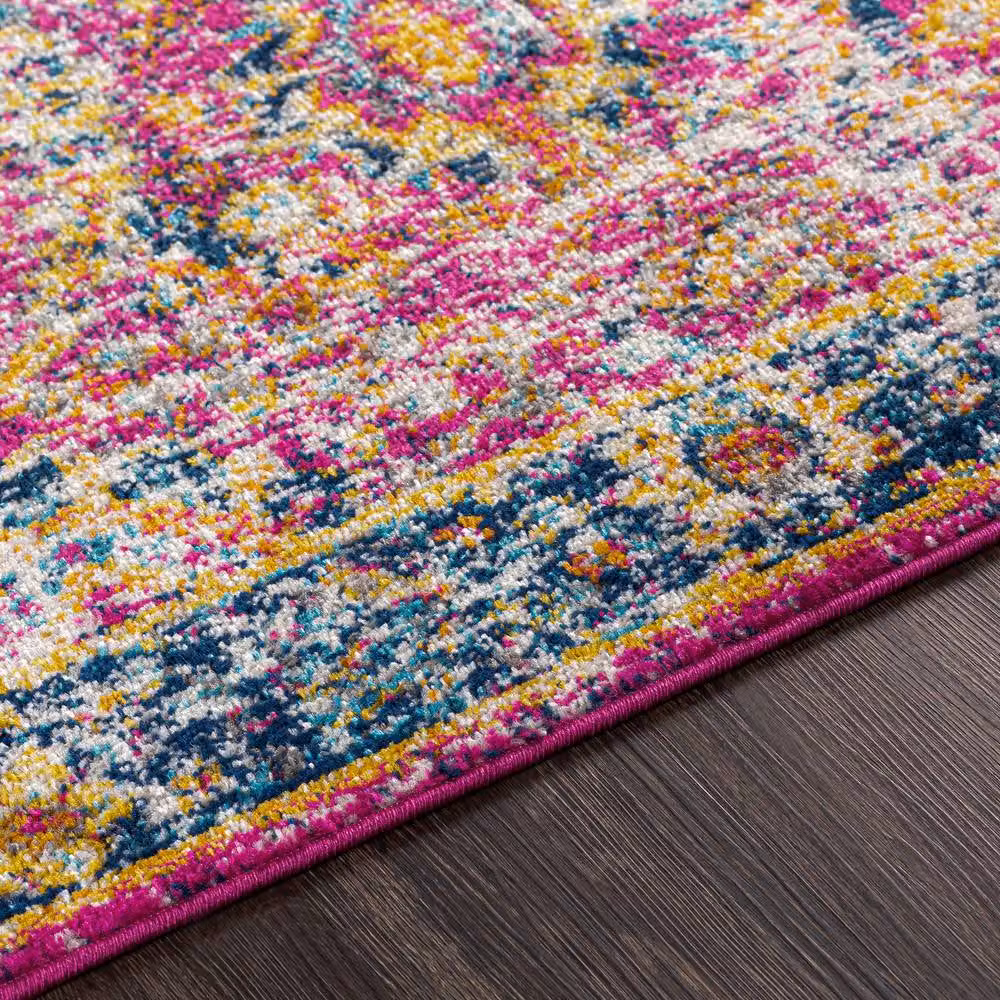Livabliss Harput Vintage Boho Living Room Rug in Blue, Beige, Grey and Multicolour, W: 200 cm, D: 275 cm – 2