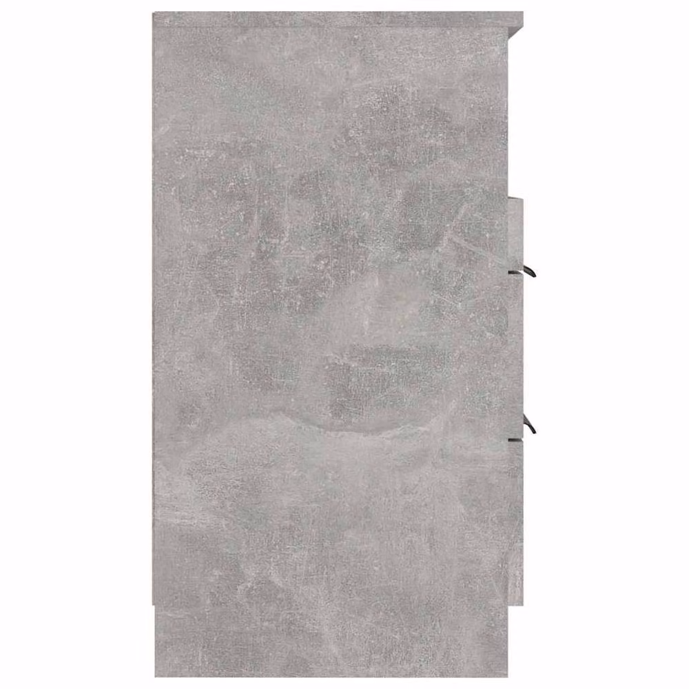 Berkfield Home Elegant Bedside Cabinet in Concrete Grey, W/D/H: 40 x 36 x 65 cm – 2