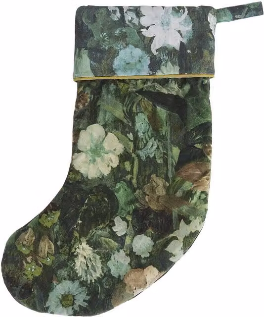 House of Hackney Floribunda Velvet Stocking in Green