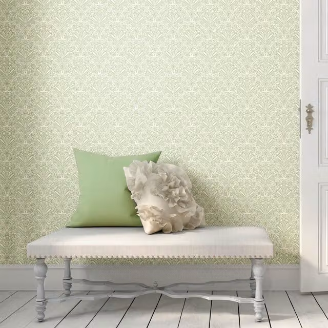 Hoopla Walls Deco Fan Wallpaper in Green