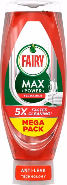 Fairy Max Power Washing Up Liquid Pomegranate 730ml Red – 1