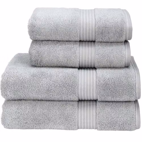 Christy Supreme Hygro Luxury Cotton Bath Sheet in Silver and Multicolour – 1