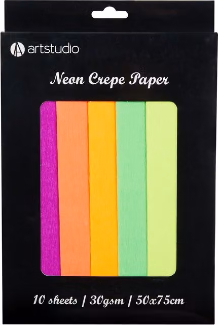 Art Studio Neon Multicolour Crepe Paper