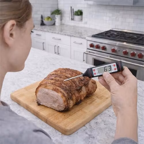 St Helens Home & Garden Digital Meat and BBQ Thermometer in Black – 1