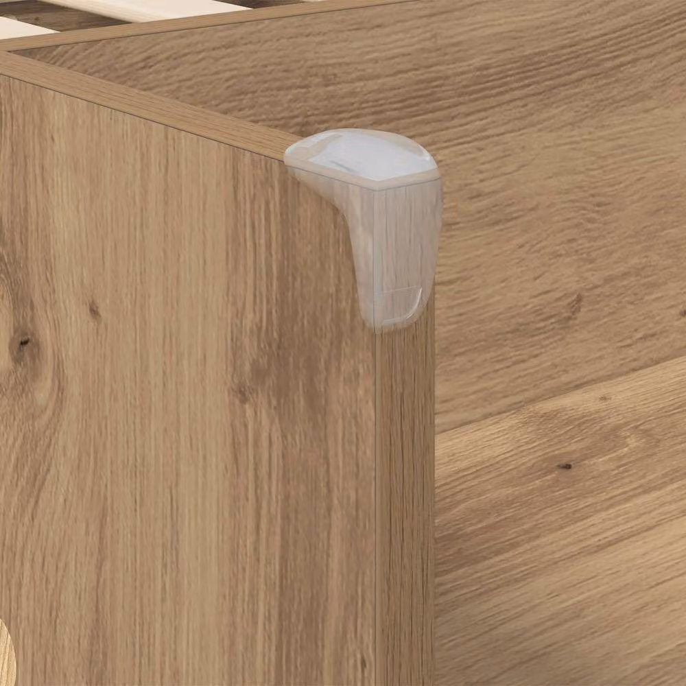 Berkfield Home Kids High Bed Frame with Desk in Artisan Oak Brown, W: 98.5 cm, L: 200 cm – 4