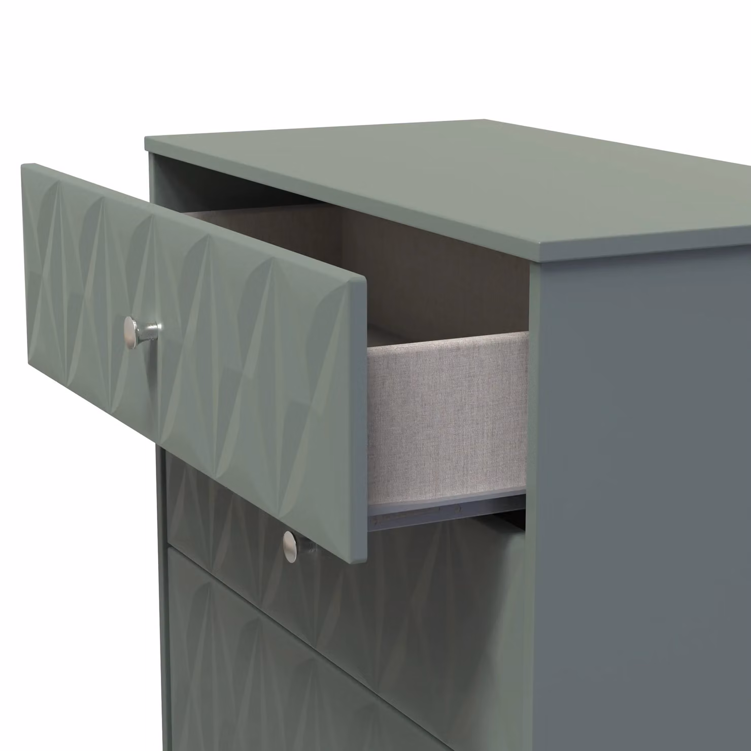 2 U Memphis Ready Assembled 3 Drawer Deep Chest in Pale Green – 2