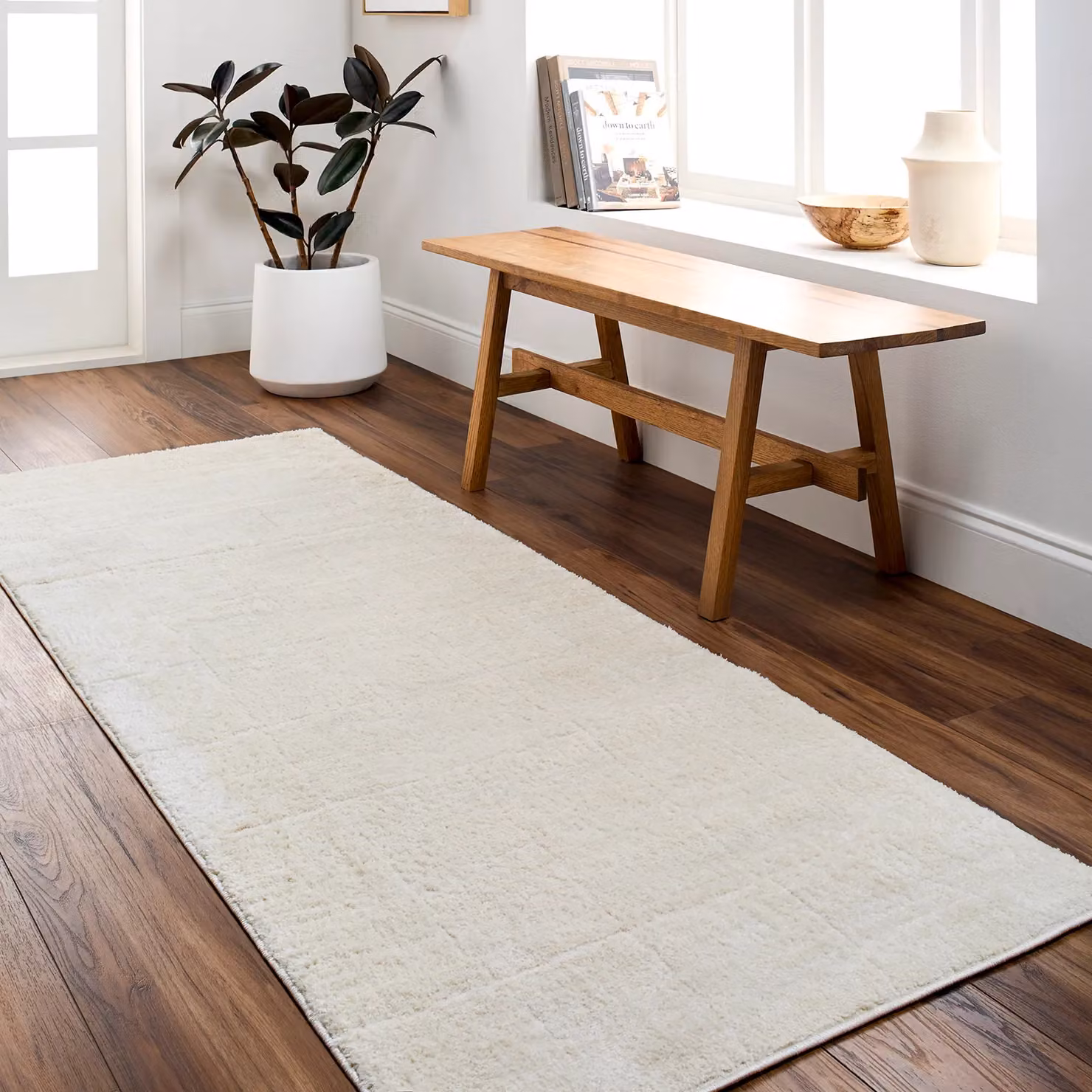 Livabliss Freud Modern High Pile Rug in Black, Brown and White, W/D/H: 160 x 215 cm – 3