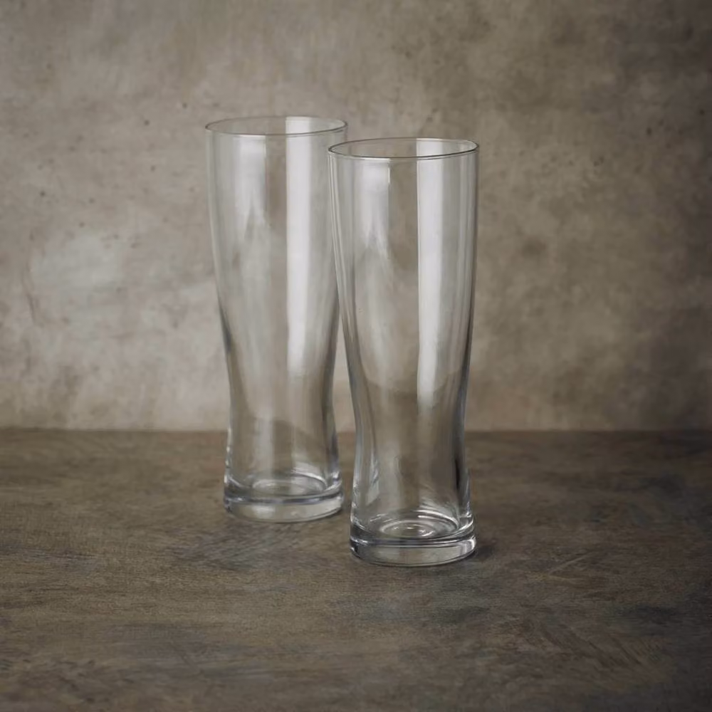 EONLION Set of 12 Clear Beer Glasses, 360ml Each – 2