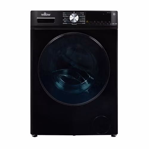 Willow WWDE8514BL Front Loading Washer Dryer, 8kg Wash/5kg Dry, 1400 Spin, Black – 1
