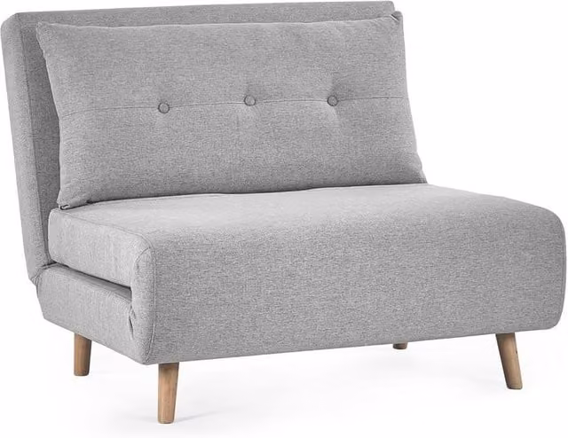 Cheshire Rowan Modern Single Sofa Bed in Grey Fabric