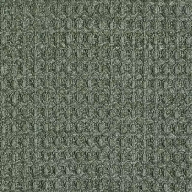 Linda Barker Luxury Waffle Fabric Forest Green Plain Polyester Adult Product