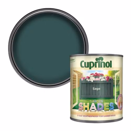 Cuprinol Garden Shades Opaque Matt Weatherproof Exterior Woodcare, Green, 1 l – 1