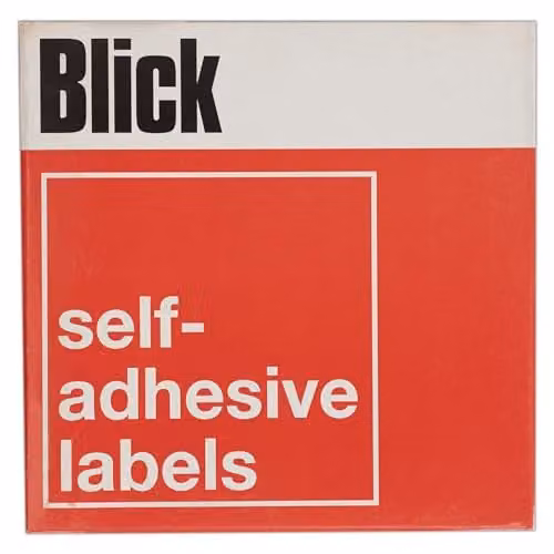 Blick White Self Adhesive Rectangular Paper Labels, 320 Pack, W: 75 mm, H: 25 mm