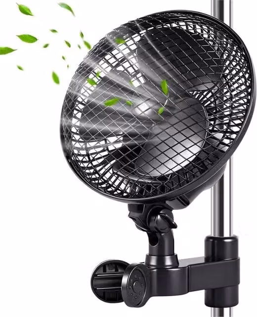 SPETLEK Oscillating Wall Fan, 20W, 3 Speed, Black – 1