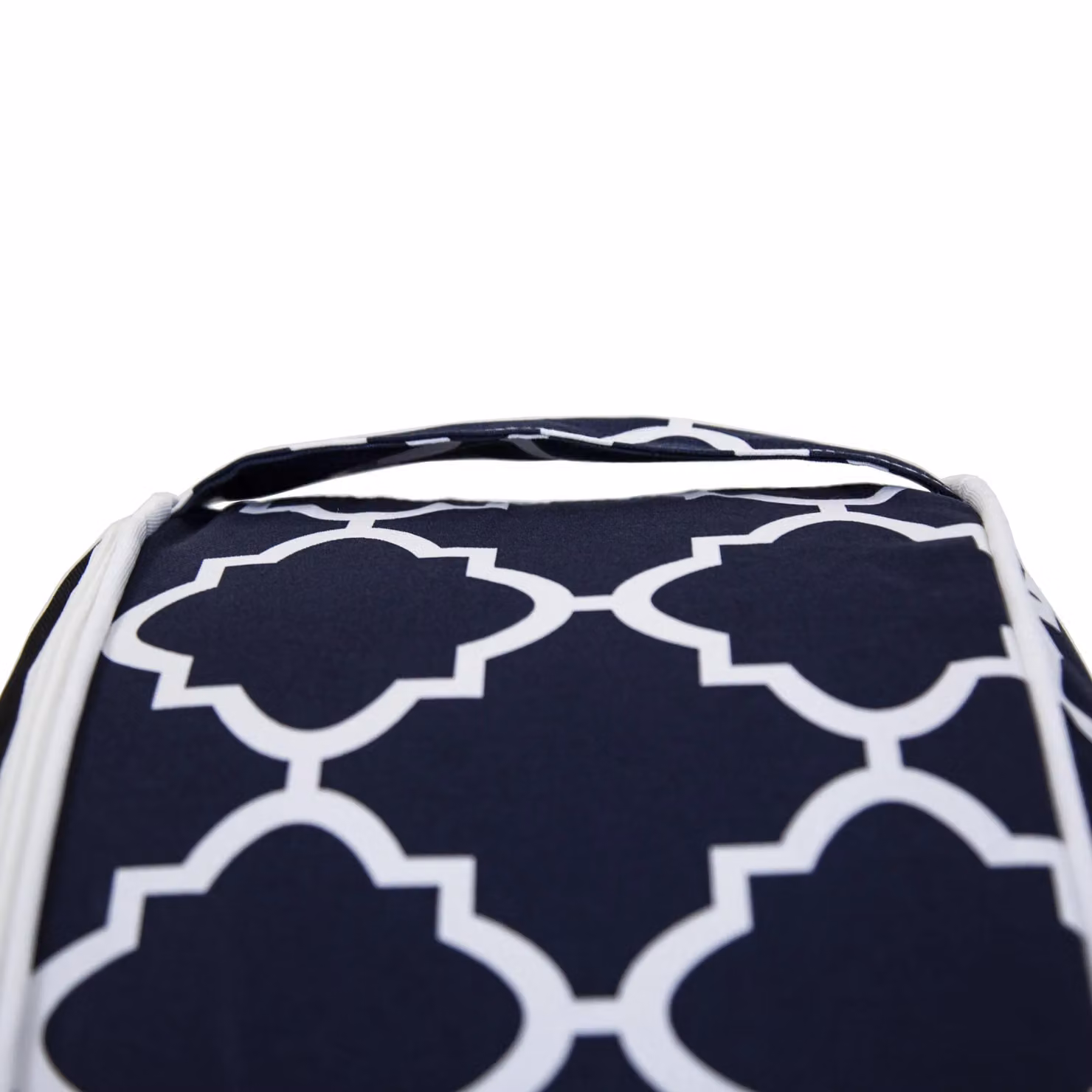 Charles Bentley Inflatable Indoor/Outdoor Foot Stool Pouffe Bean Bag in Blue and White Pattern, H 23 cm x W 53 cm x D 53 cm – 3