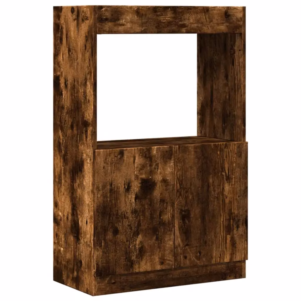 Berkfield Home Smoked Oak Highboard in Brown, W/D/H: 63 x 33 x 100 cm – 2
