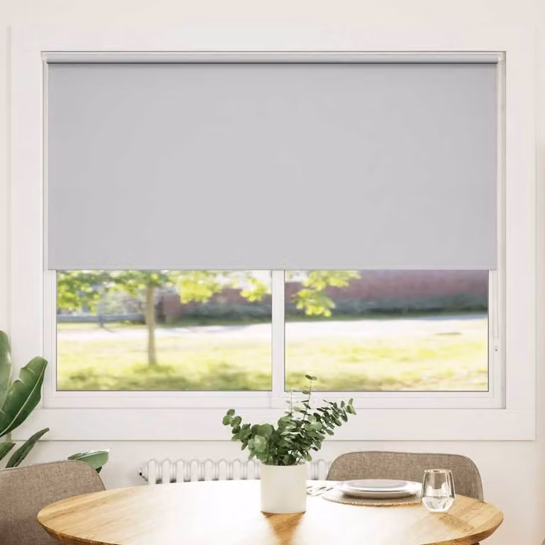 Berkfield Home Grey Blackout Thermal Insulating Roller Blind W: 160 cm, H: 175 cm