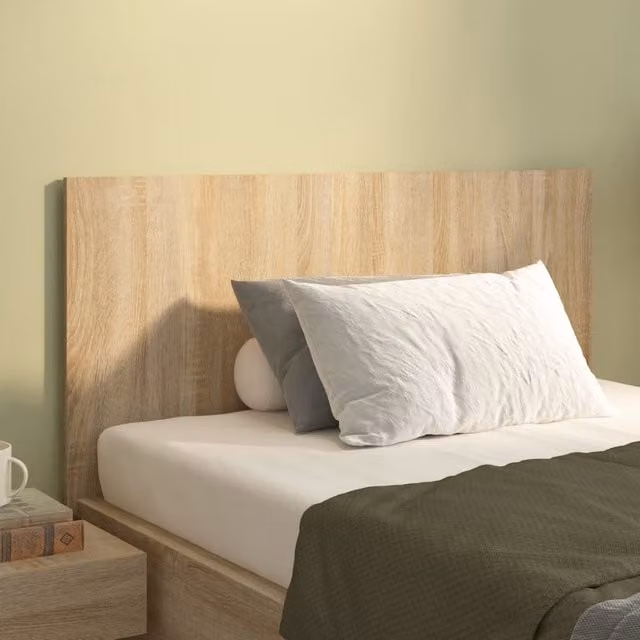 Berkfield Home Sonoma Oak Bed Headboard in Brown, W/D/H: 120 x 1.5 x 80 cm – 1