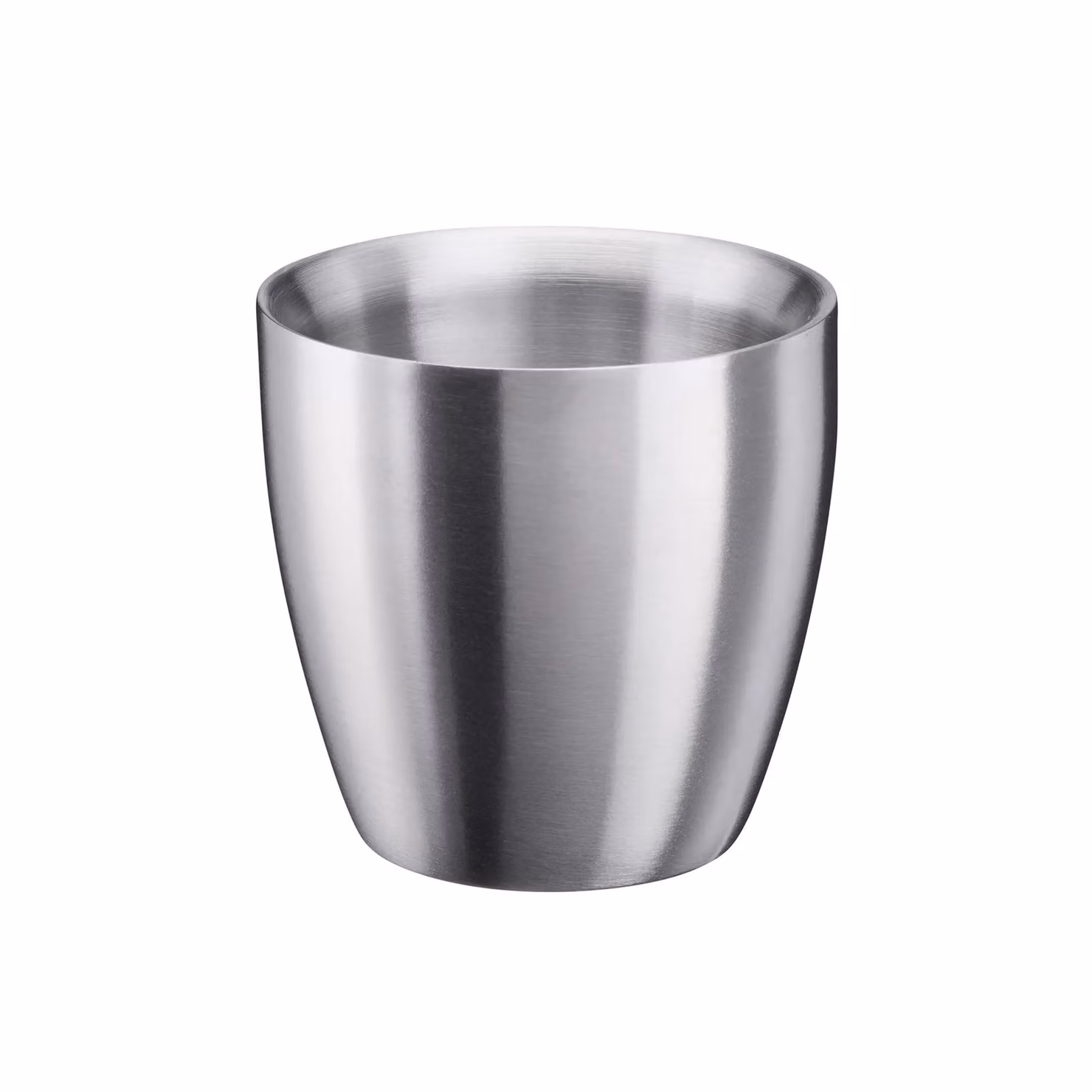 Cooks Professional Set of 2 Double Wall Insulated Stainless Steel Espresso Coffee Cups, 90ml, Silver – 2