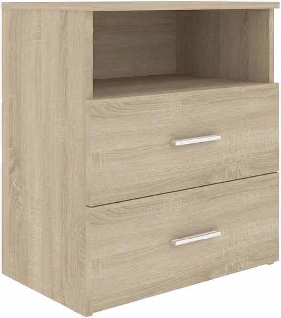 Berkfield Home Bed Cabinet in Sonoma Light Oak, W: 50 cm, D: 32 cm, H: 60 cm – 1