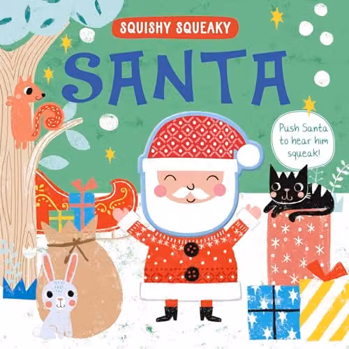 Squishy Squeaky Santa Multicolour Toy by North Parade Publishing
