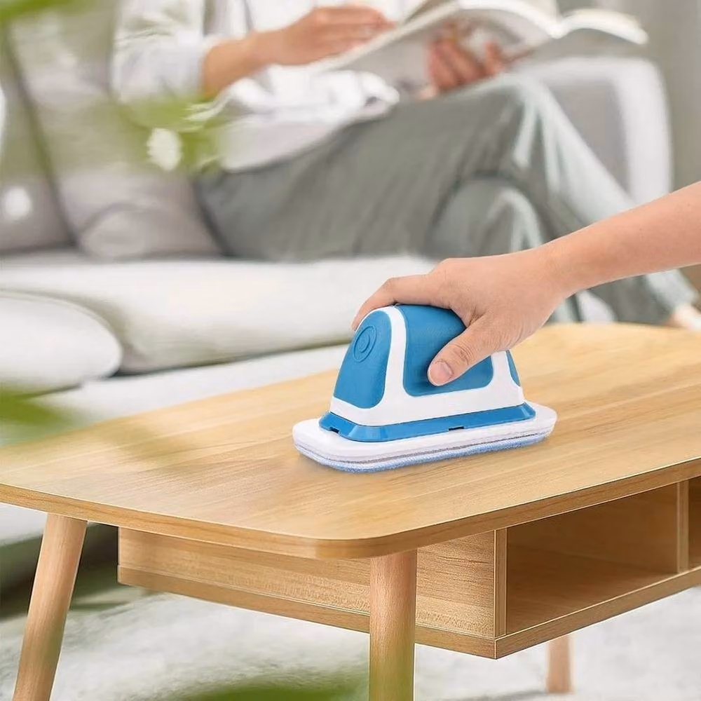 NESTLUNE Powerful Electric Vibration Scrubber, USB Rechargeable, Blue, W/D/H: 100 x 15 x 15 cm – 3
