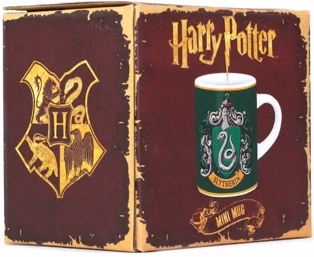 Half Moon Bay Harry Potter Slytherin Espresso Cup, Green and Multicolour, 110ml