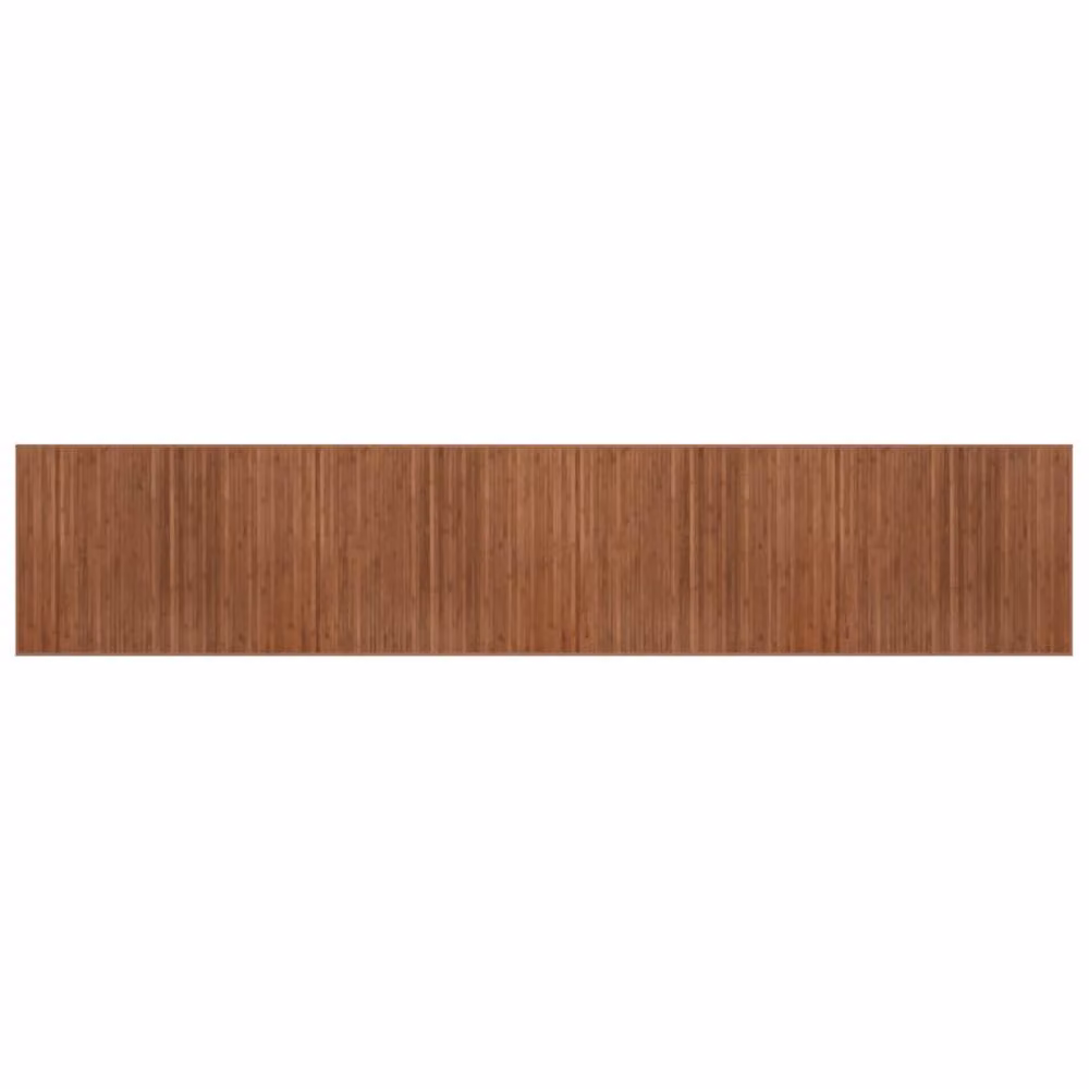 Berkfield Home Rectangular Bamboo Rug in Brown, W: 80 cm, L: 400 cm – 2