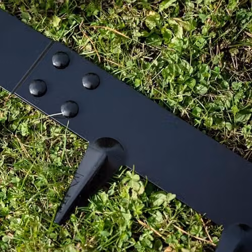Primrose 5m Steel Modular Garden Lawn Border and Path Edging Pieces in Black
