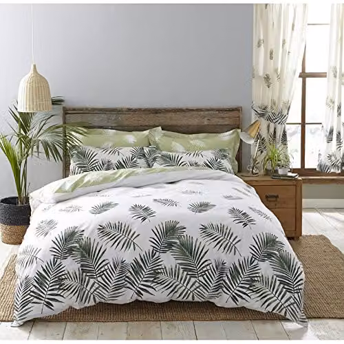 Martex Fern Green and White Floral Housewife Pillowcase Pair, W/H: 50 x 75 cm – 3