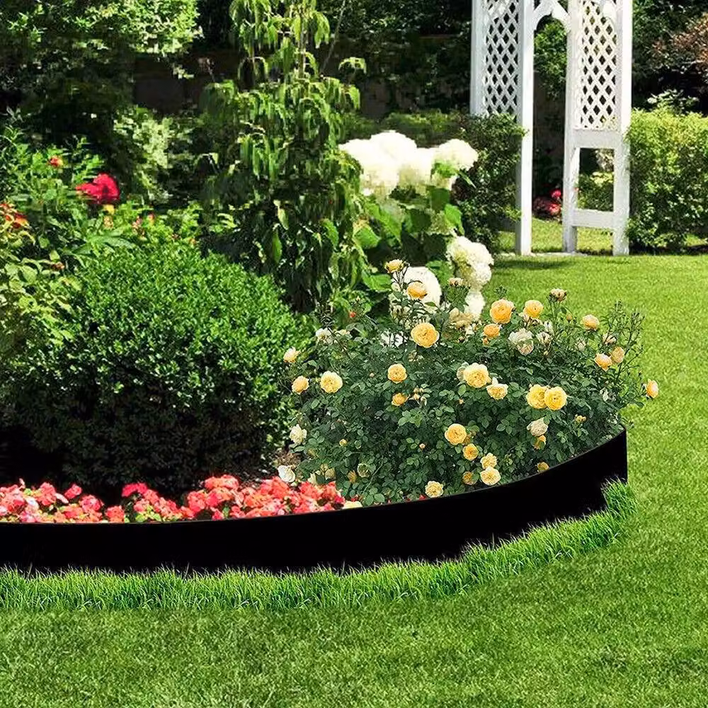 EONLION Black Flexible Garden Lawn Path Edge Border Fence, 5m Length, Height: 100 cm – 3