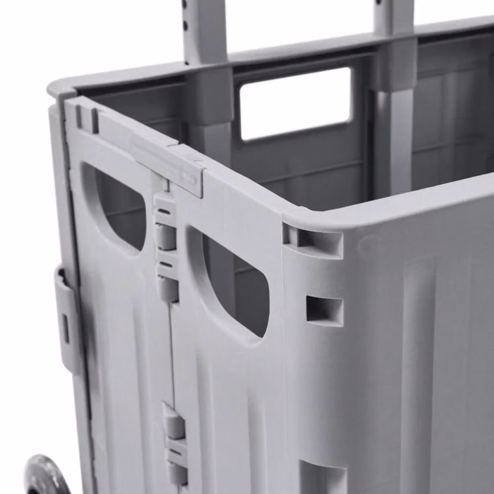 KORVIXA Grey Folding Boot Cart Shopping Trolley – 2