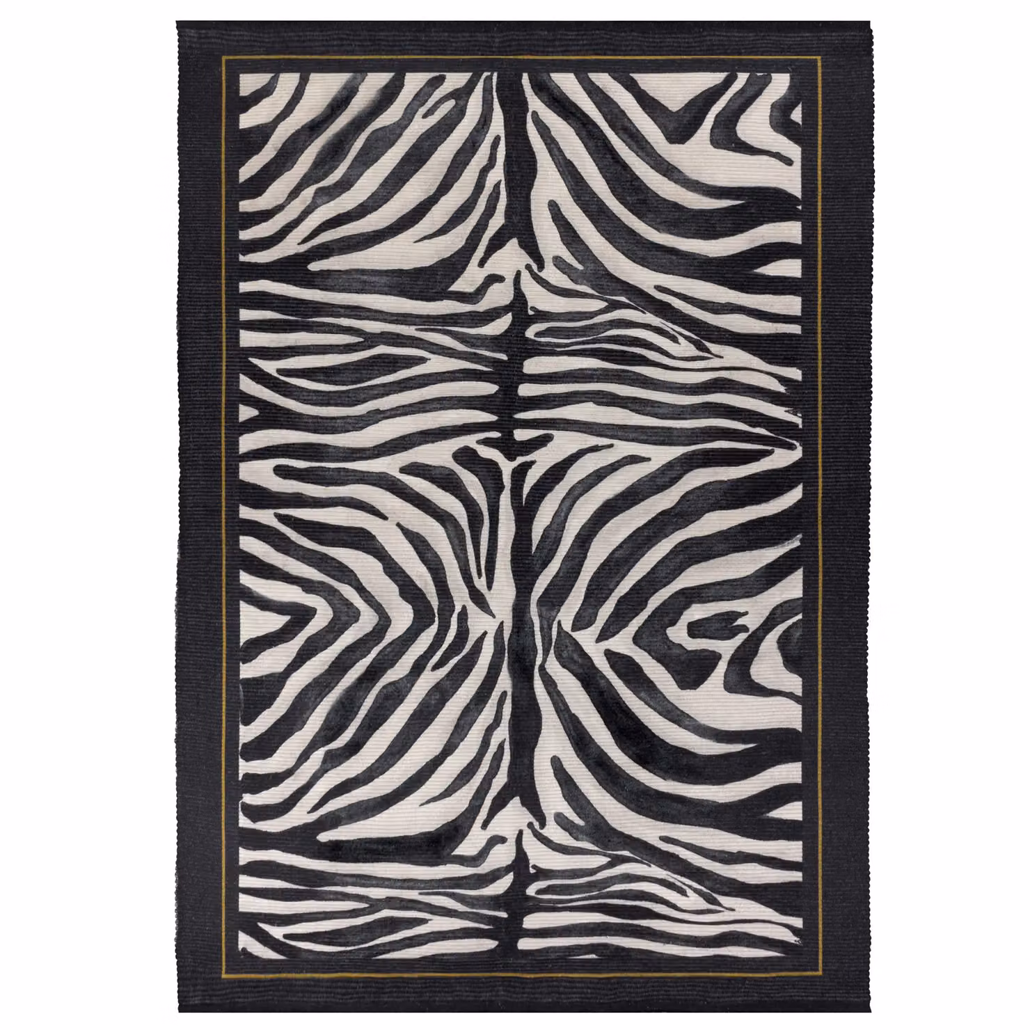 Paoletti Leopardis Zebra Printed Indoor and Outdoor Rug, Multicolour and Black, W/D/H: 120 x 170 cm – 5
