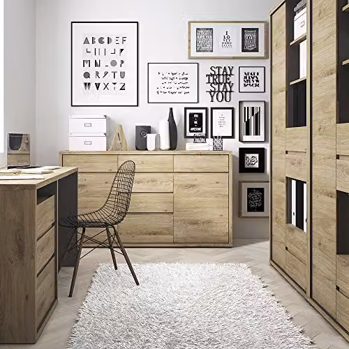 Furniture To Go Shetland 2 Door 6 Drawer Chest in Shetland Oak Brown – 2