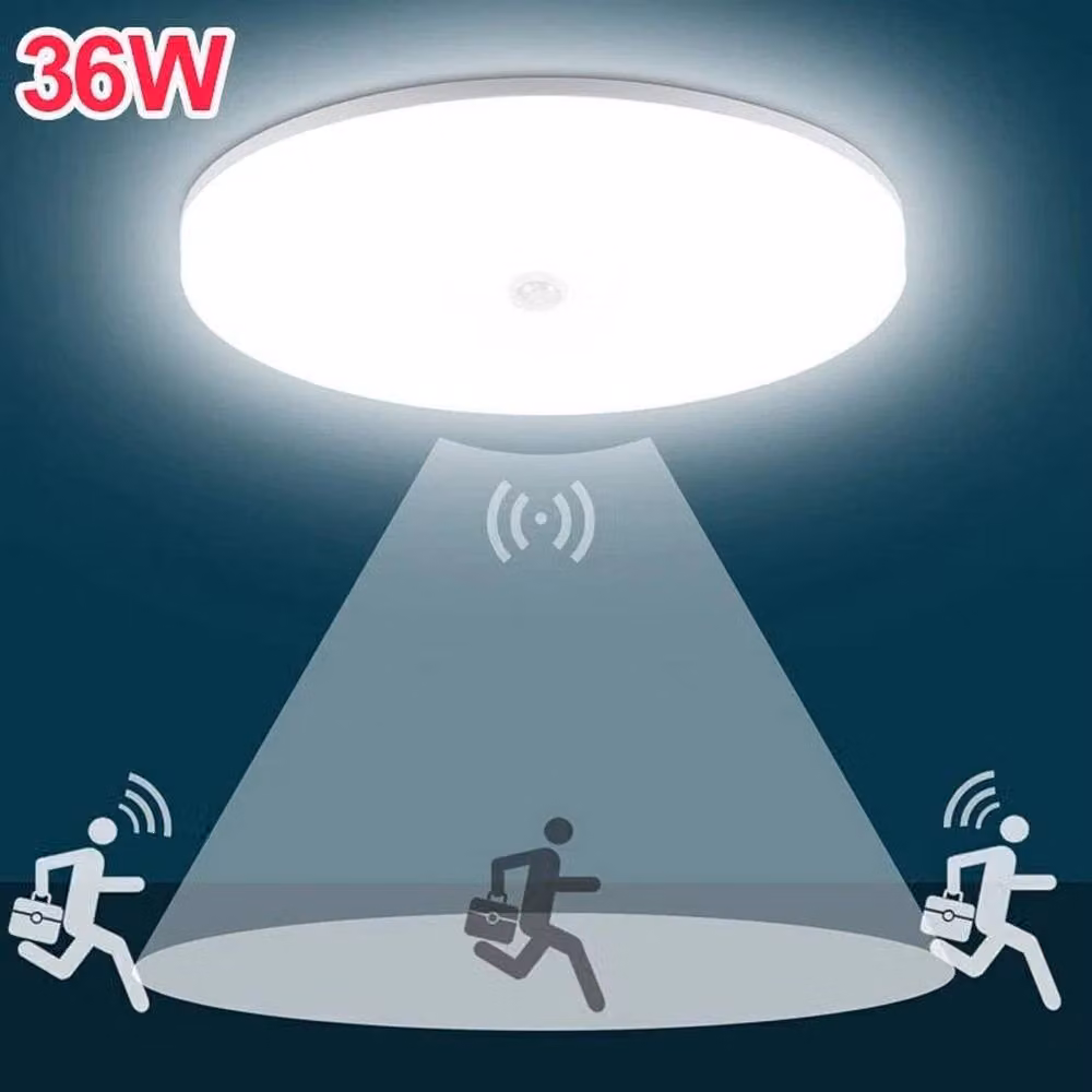 PAWNORA LED Ceiling Lamp with Motion Sensor in White – 2