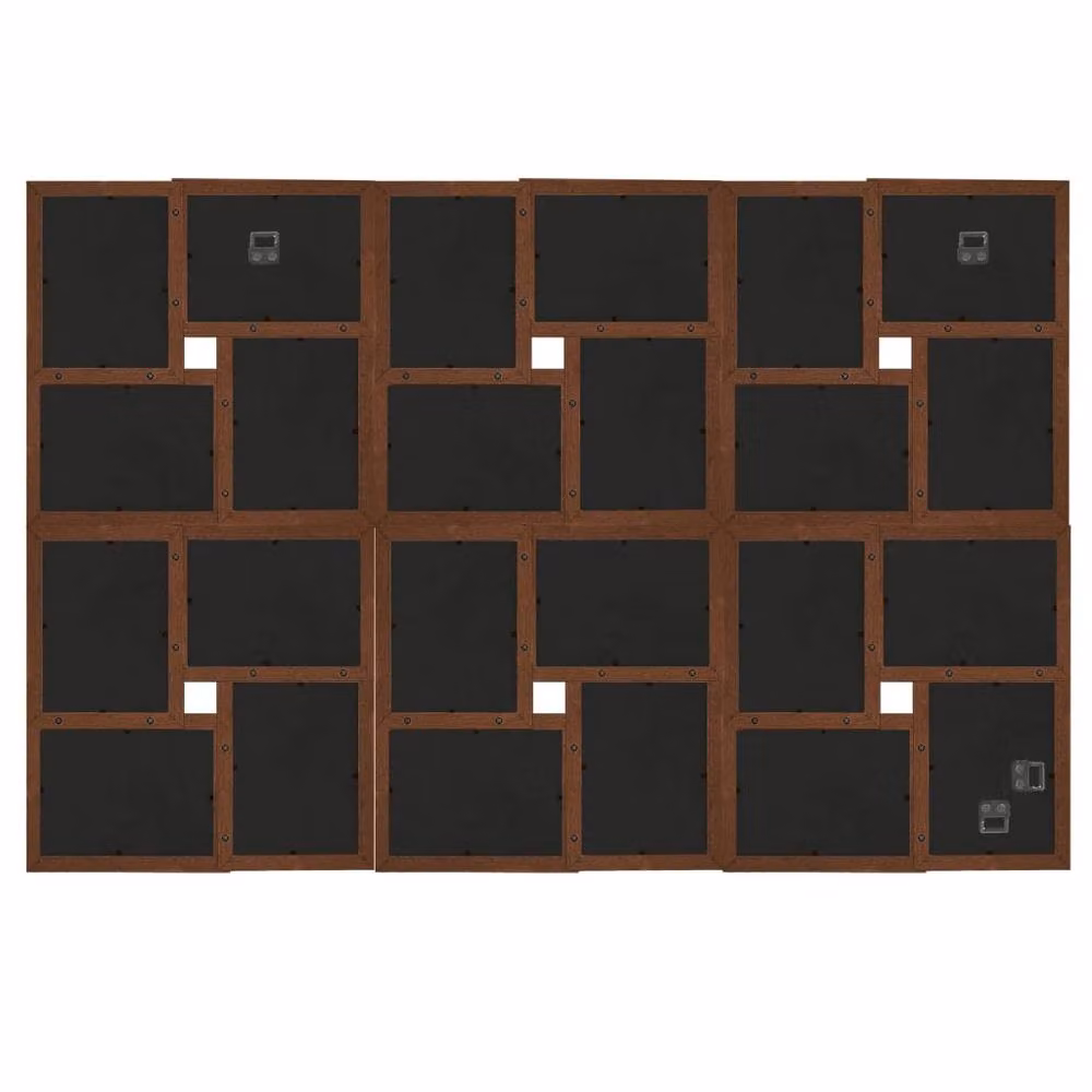 Berkfield Home Modern Collage Photo Frame, Dark Brown, for 24 Pictures (W: 13 cm, H: 18 cm) – 3