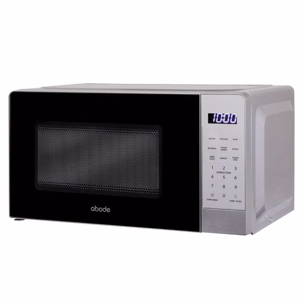Abode AMT2012S/01 Touch Control Digital Solo Microwave, 20L, Silver – 4