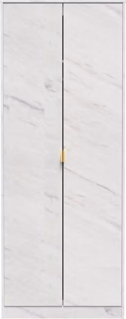Ready Assembled 2 U Tamworth 2 Door Wardrobe in Off-White