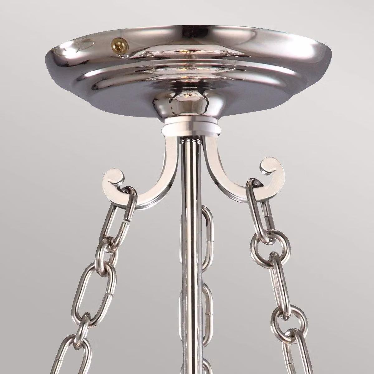 Netlighting Finsbury Park 3 Light Small Ceiling Lantern Pendant in Grey and Silver with E14 Base – 2