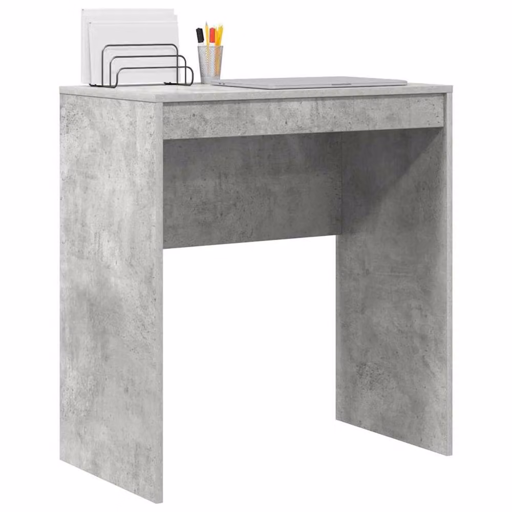 Berkfield Home Computer Desk in Concrete Grey MDF with Concrete-like Finish, W/D/H: 120 x 60 x 76 cm – 2