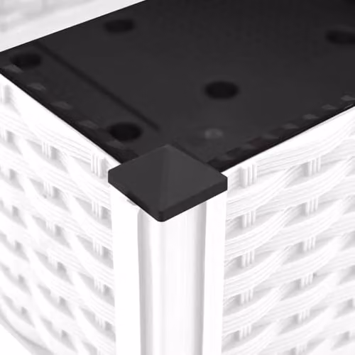 vidaXL White Plastic Raised Bed W/D/H: 160 x 40 x 23 cm – 2