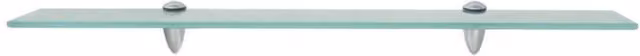 Berkfield Home Modern Floating Glass Shelves, 2 Pack, Clear, W: 70 cm, D: 20 cm
